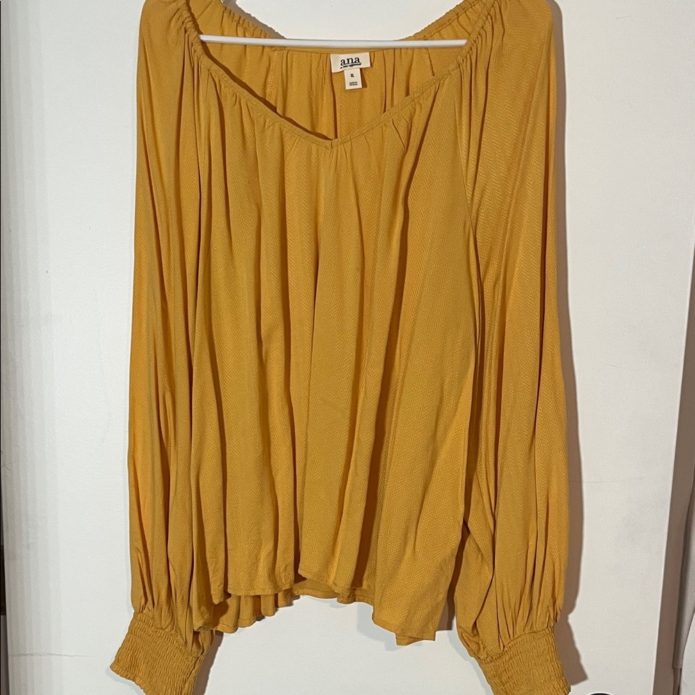 a.n.a Women's Golden Yellow Blouse